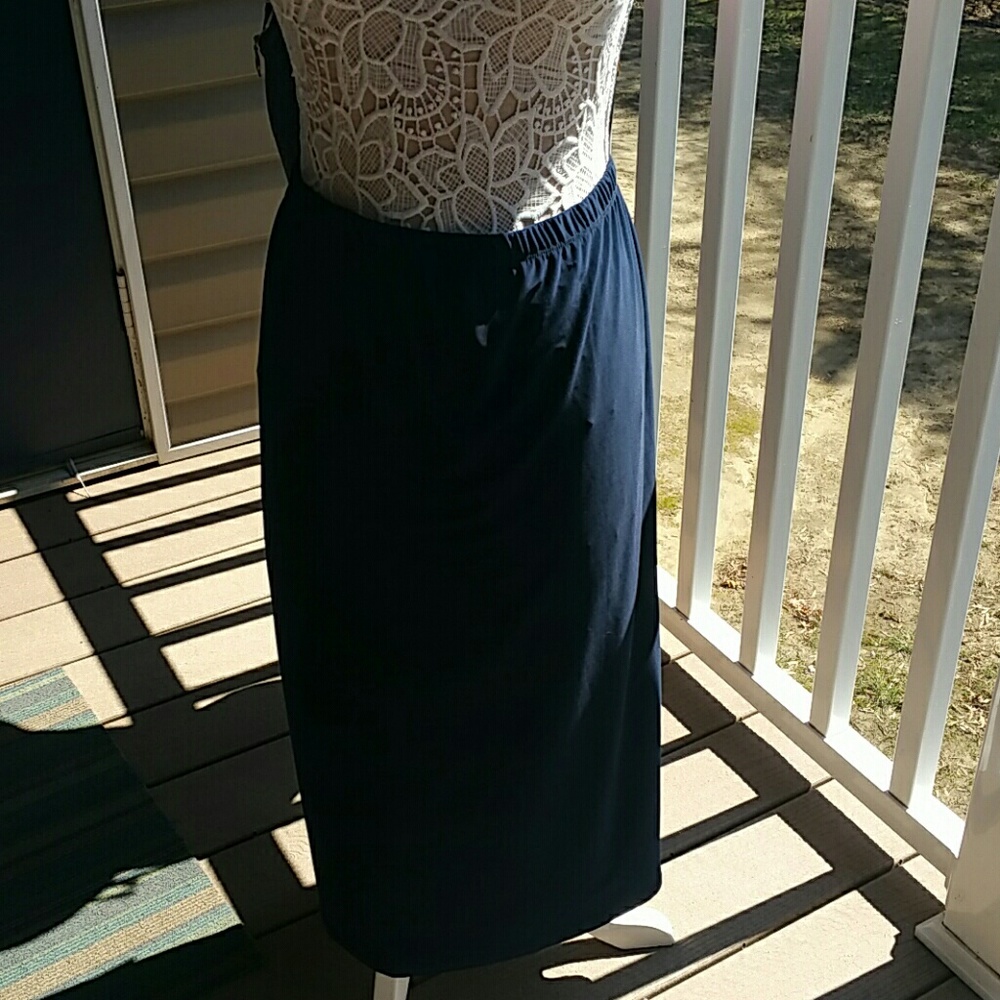 2xl  skirt  navy blue